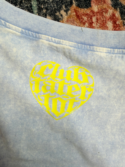 CTT Acid Wash Light Blue Muscle Tank L